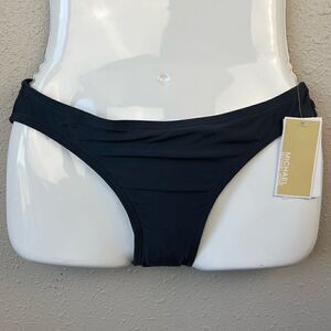 NWT MICHAEL Michael Kors Gun Metal Bikini Bottoms Size XS